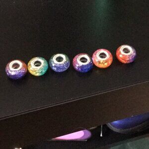 Multi colored charms for her bracelet